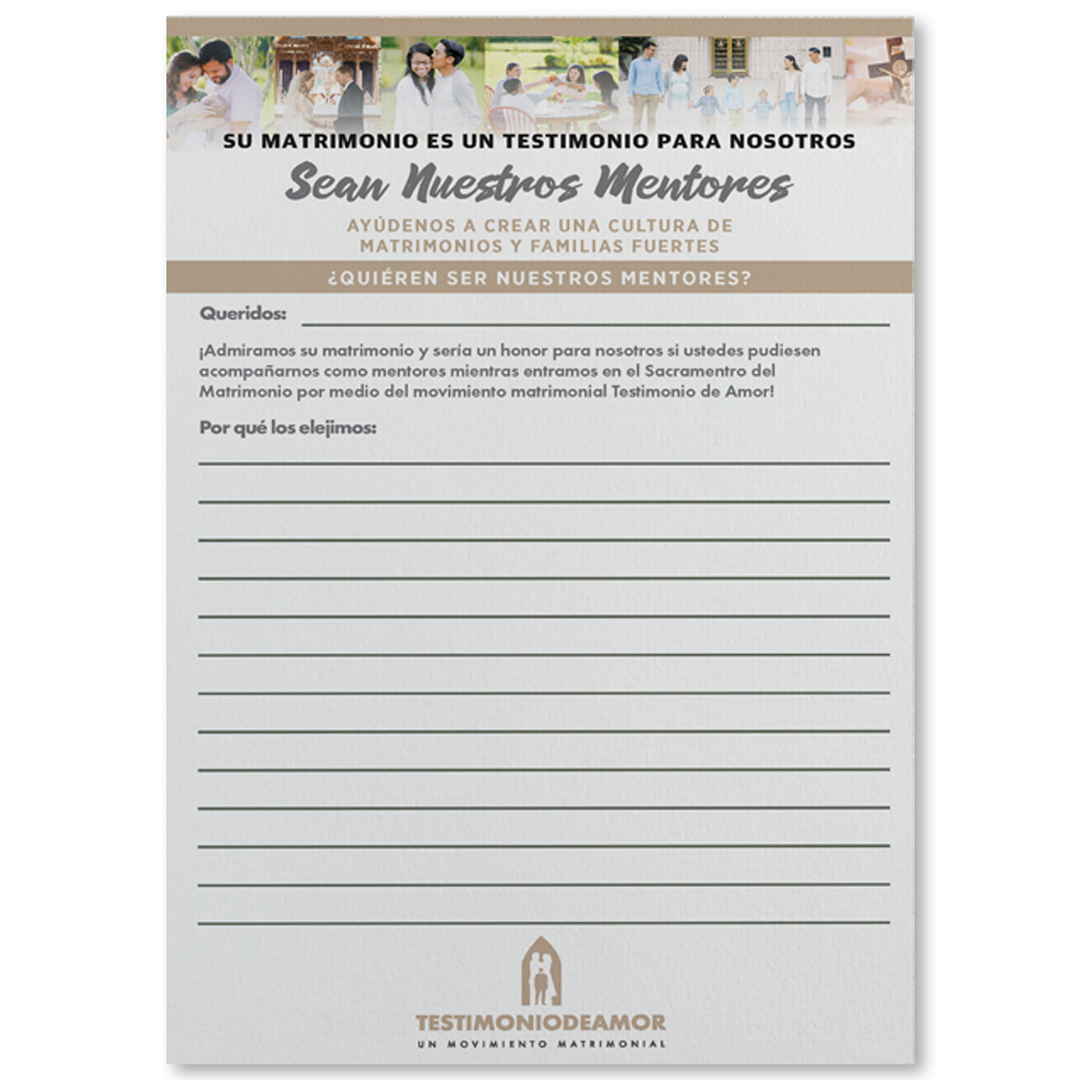 Be Our Mentors - Card
